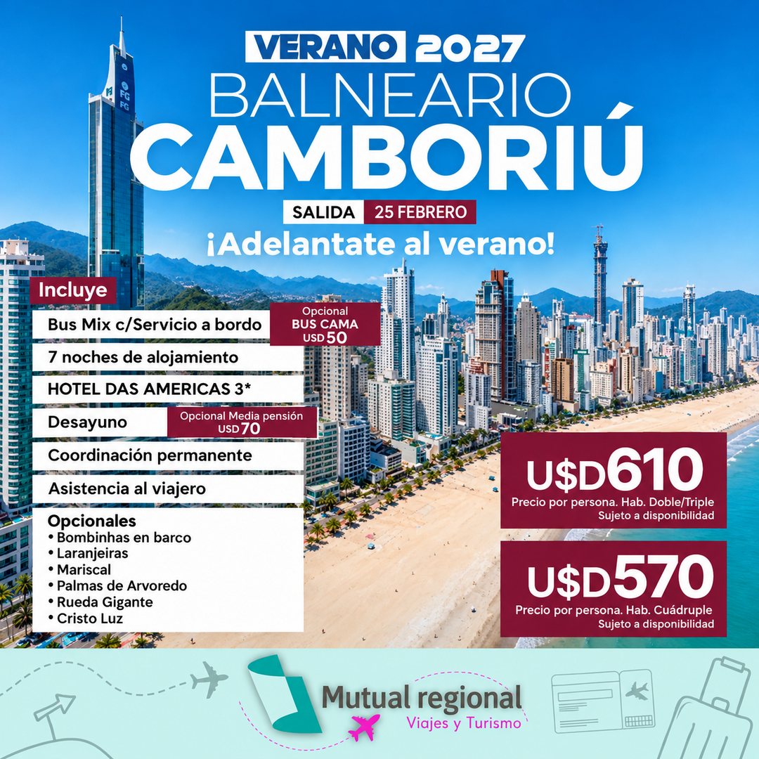 Paquete Balneario Camboriú