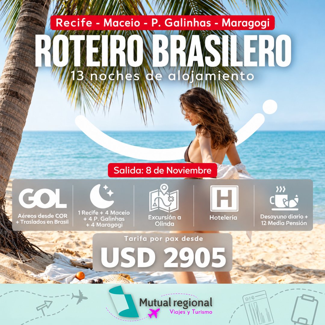 Paquete Roteiro Brasilero